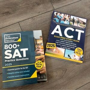 SAT and ACT Prep Book Set